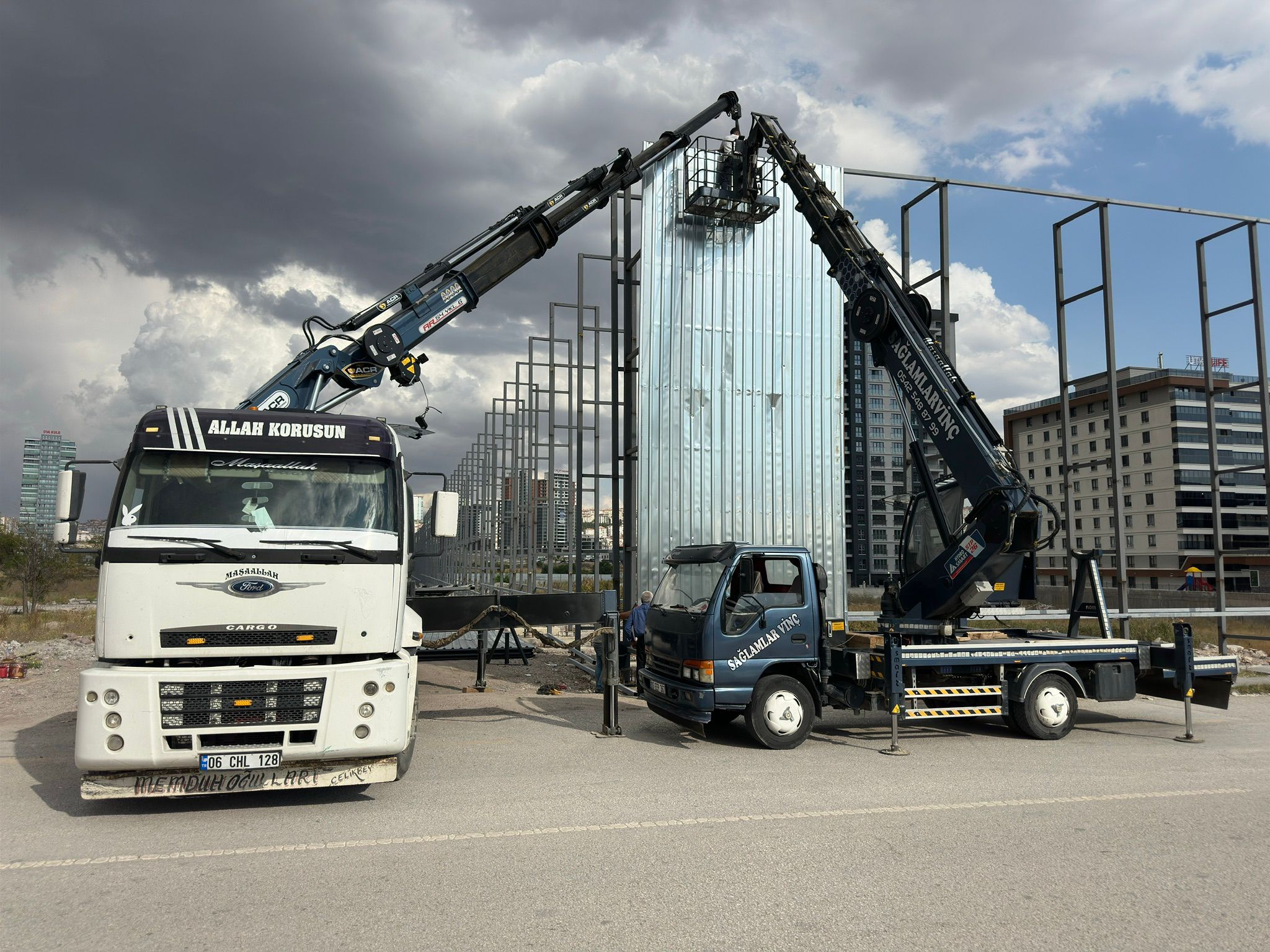 Ankara 35 tonluk vinç Projesi - Sağlamlar Vinç Hizmetleri